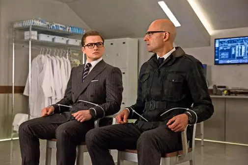 Emeco Navy chairs in Kingsmen: The Golden Circle