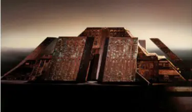 The Tyrell Corporation building in Blade Runner. Image courtesy of Ladd Company/The Shaw Brothers/Warner Bros.