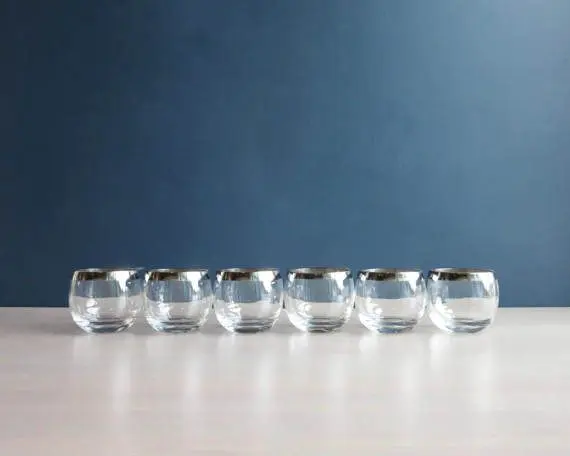 Mad Men Dorothy Thorpe style 1960s whiskey glasses