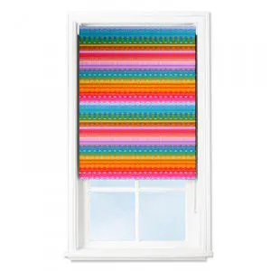 Multi-coloured roller blind from Bespo
