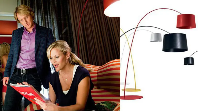 Matty's apartment in How Do You Know features a Foscarini Twiggy lamp and a Pescardo B&B Italia chair