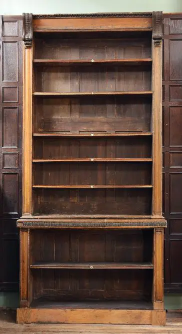 The bookcases from "Monty's library" for sale by Lassco