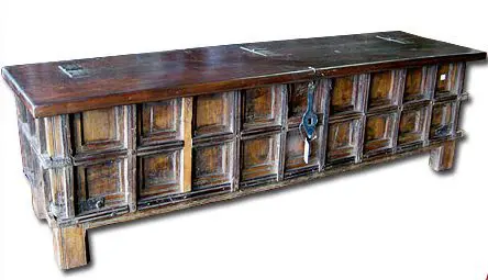 Moroccan carved chest from Berber Trading