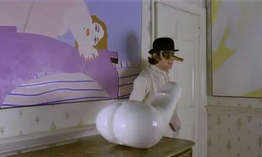 A Clockwork Orange. 'Cat Woman's' house featuring Rocking Machine (1969) by Herman Makkink