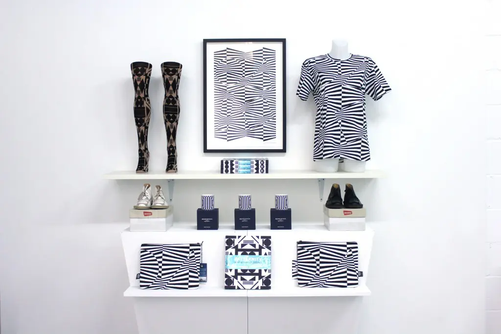 Patternity commission and merchandise for sale at their festival of pattern