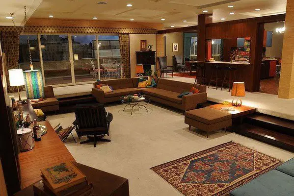 Don and Megan Draper's Apartment in Mad Men. Photo: Michael Yarish