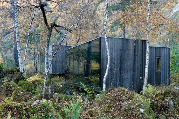 Juvet Landscape Hotel exterior as seen in Ex Machina