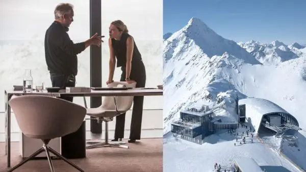 More Spectre chairs: The graceful office chairs in Madeleine Swann’s alpine clinic