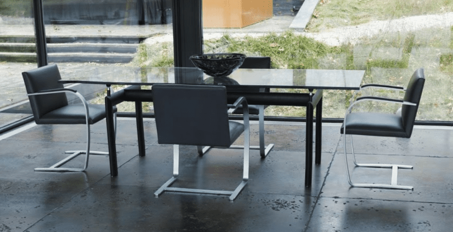 Bruce Wayne house Batman dining table Kartell moon bowl