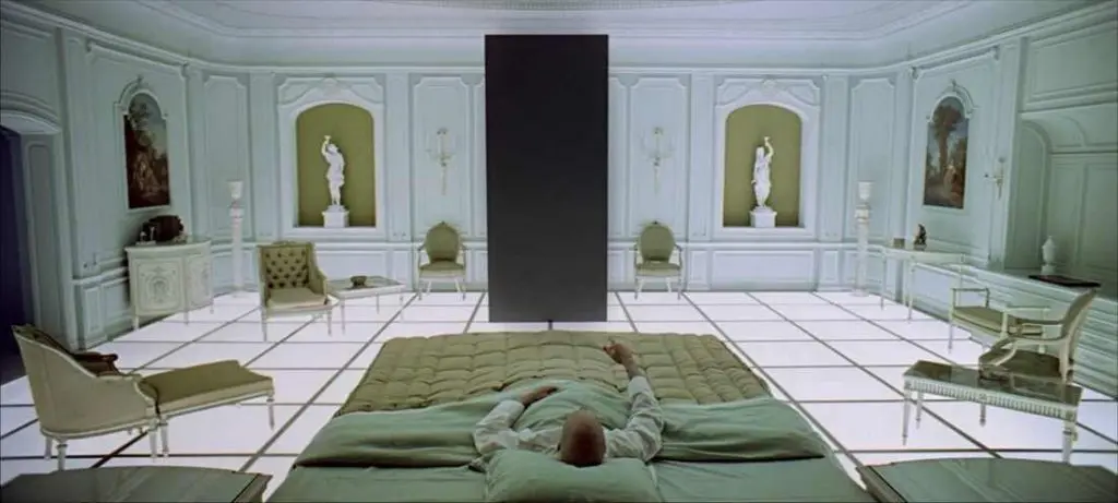 The looming monolith which appears in the bedroom scene of 2001: A Space Odyssey