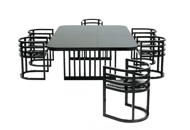 furniture in nine and a half weeks Richard Meier Dining Set. Available from 1st Dibs