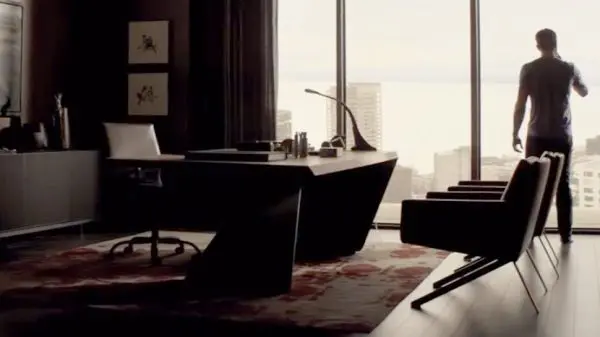 Christian Grey’s commanding desk in Fifty Shades Darker