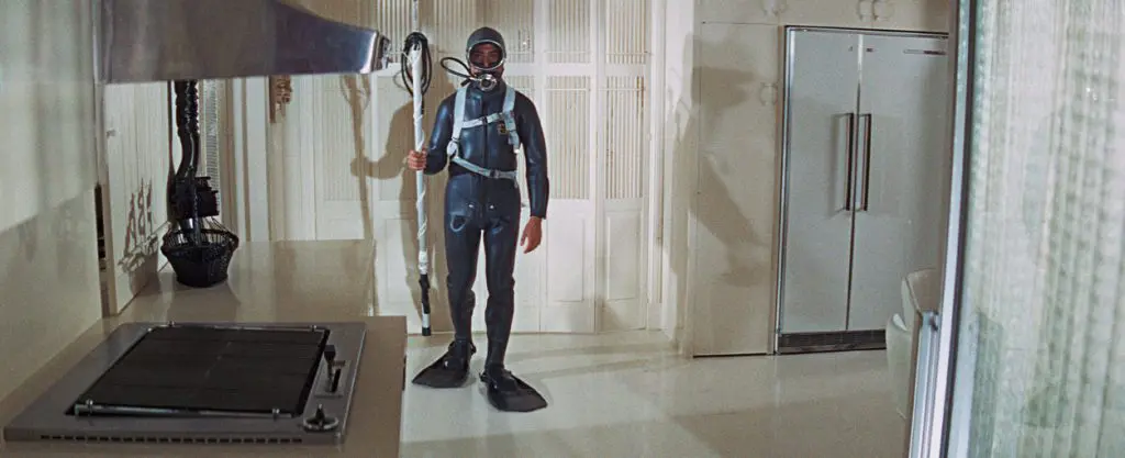 The Graduate film sets diving suit