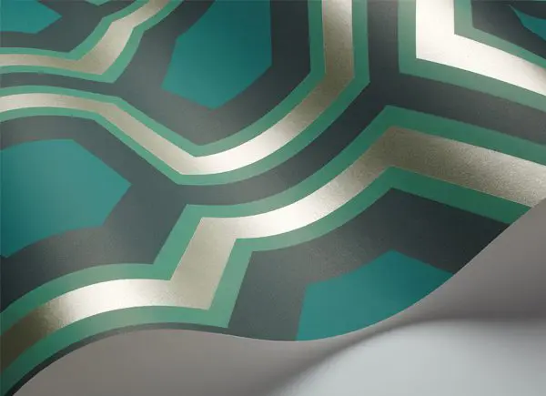 Hicks Grand wallpaper (the same design as The Overlook Hotel carpet seen in The Shining)