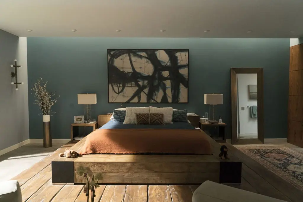 Celeste and Perry Wright's bedroom in Big Little Lies