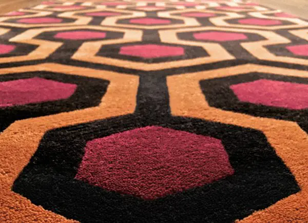 Hicks’ Hexagon officially licensed carpet, designed by David Hicks, as seen in The Shining Overlook Hotel