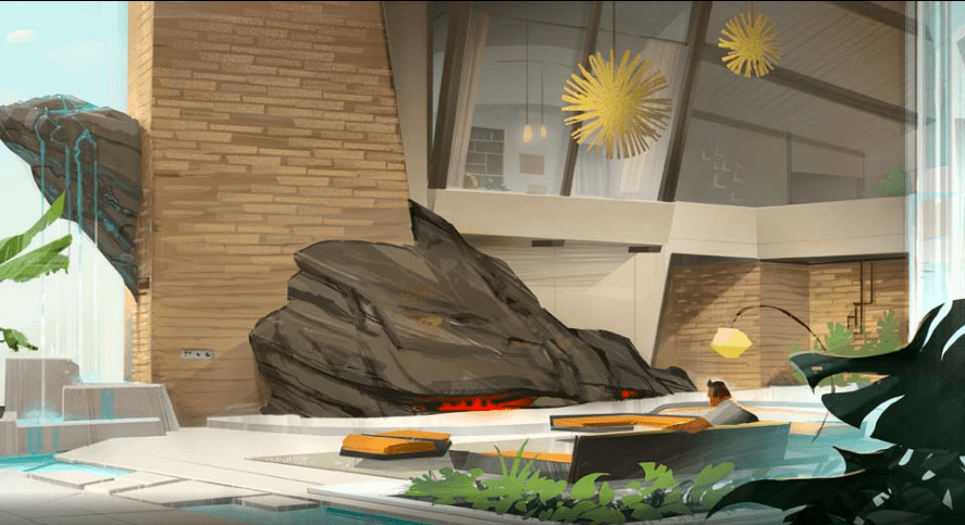 ncredibles 2 Concept art parrs house