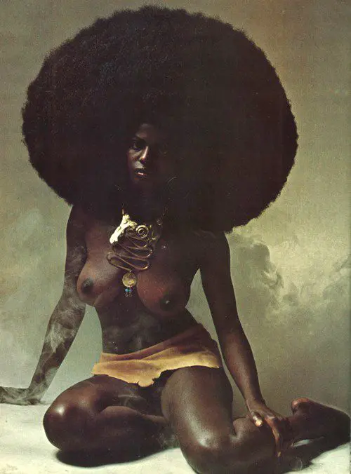 supernatural dream black woman with afro poster art in The Shining