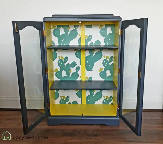 1950s display cabinet currently for sale on Etsy