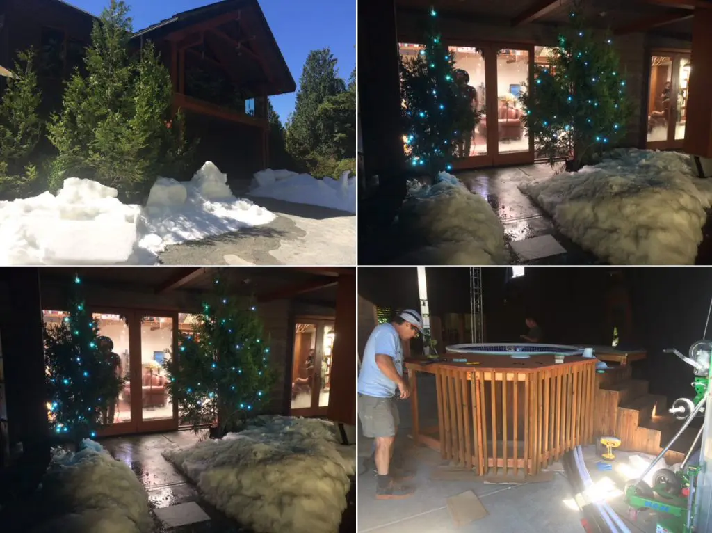 To All The Boys I've Loved Before Ski Lodge film set. Photos c/o Paul Joyal