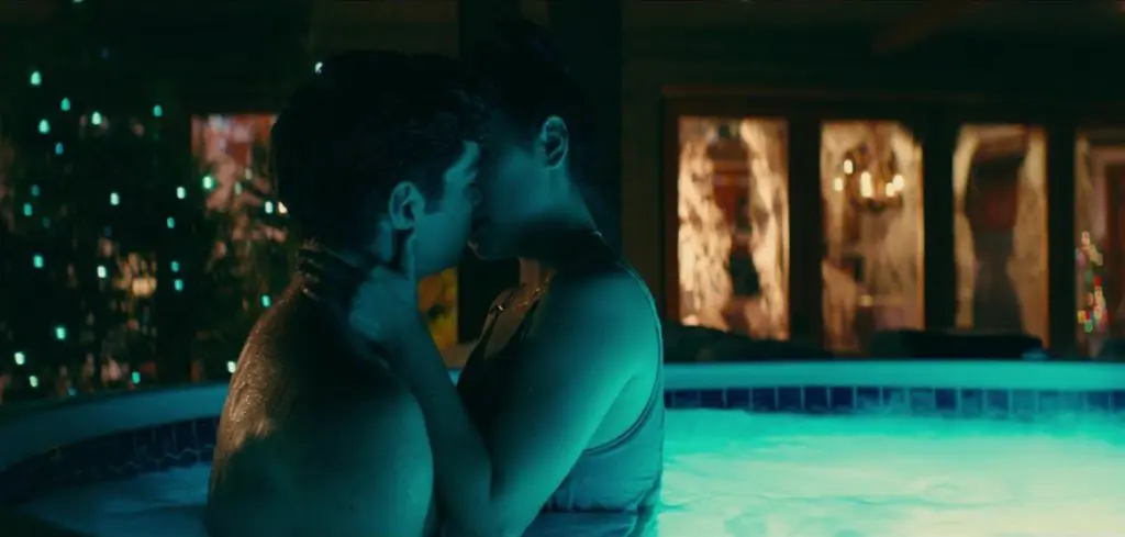 The ski lodge hot tub kiss in To All The Boys I've Loved Before