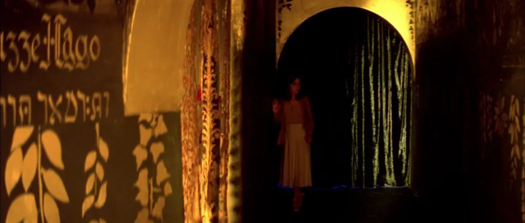 suspiria film set yellow gold