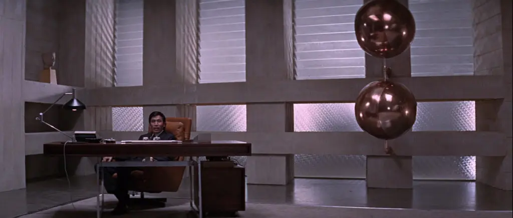 The Bodil Kjaer desk in the Bond movie You Only Live Twice