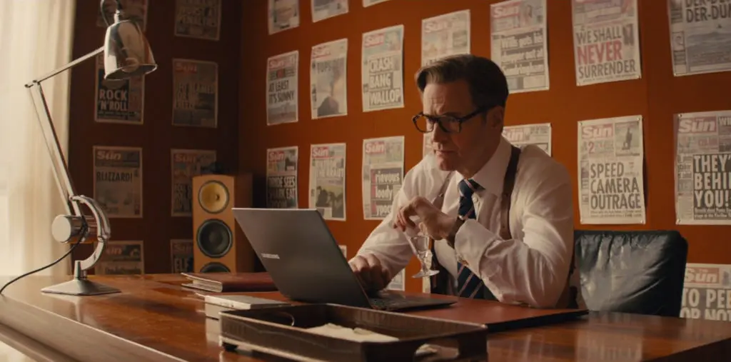 Bodil Kjær desk in Kingsman