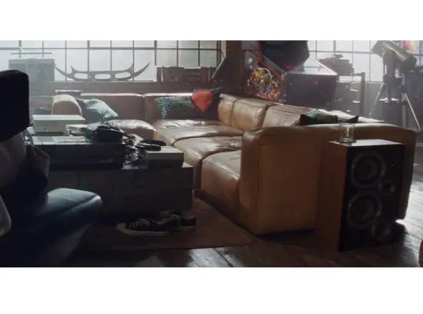 Mags Soft Sofa in leather as seen in Ready Player One