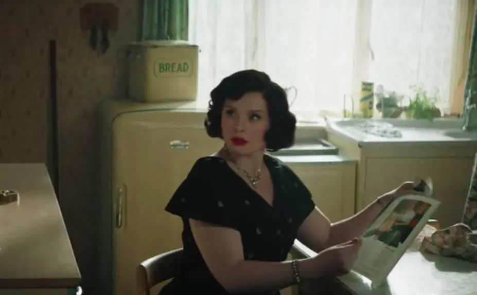 The 1950s fridge and the enamel bread bin take pride of place in Elton John's Pinner home in Rocketman