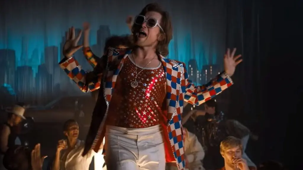 Taron Egerton as Elton John in Rocketman