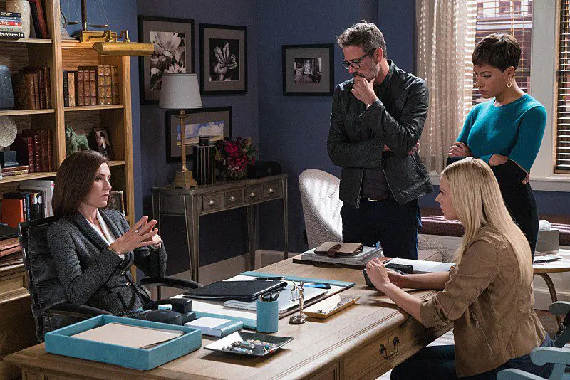 Alicia Florrick's home office in The Good Wife