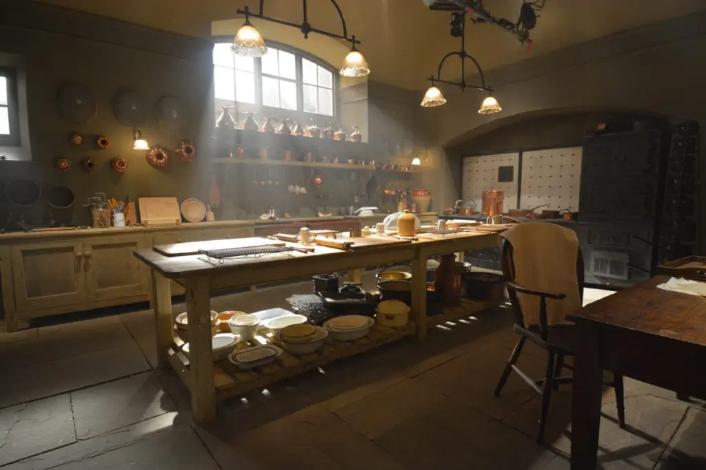 downton abbey kitchen film set