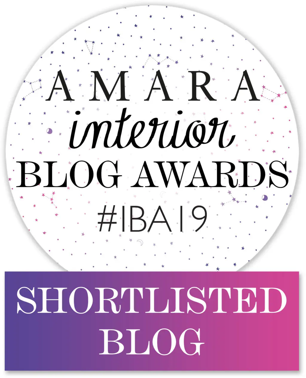 amara interior blog awards shortlist badge