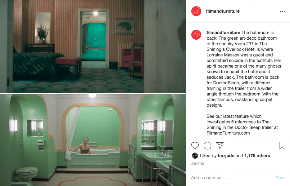 the shining doctor sleep bathroom instagram
