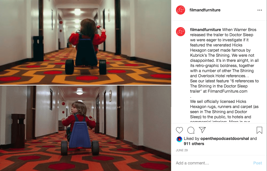 overlook hotel the shining doctor sleep comparison instagram