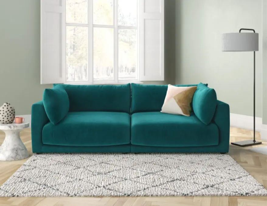 The Clemence sofa: Suitable for some serious cosying up