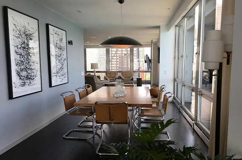 The Rawlings apartment, dining area in Widows.