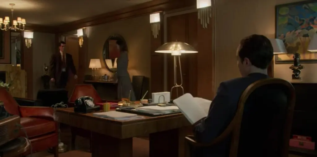 Henry Wilson's office was filmed in the penthouse of The Oviatt Building, an Art Deco highrise in Downtown Los Angeles.