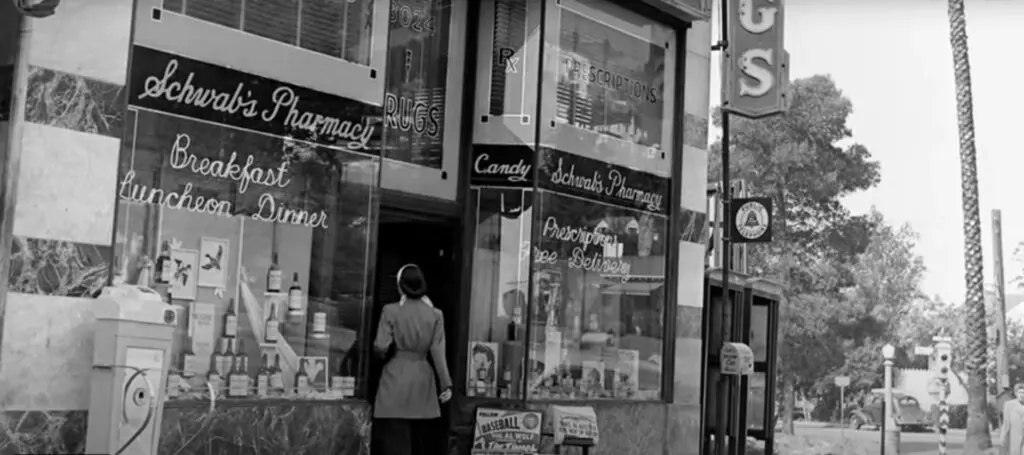 The original Schwab's Pharmacy was frequented by many actors