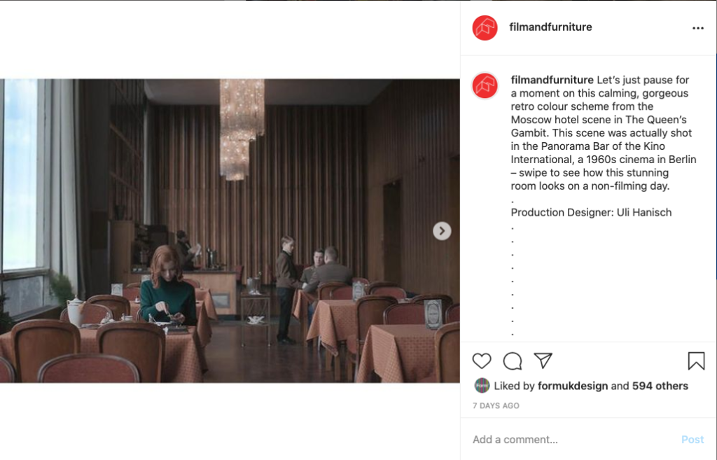 the queens gambit instagram grab