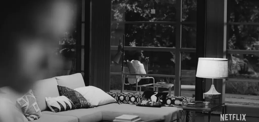 Malcolm and Marie - the living area