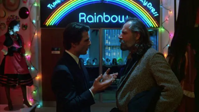 Tom Cruise in a Greenwich Village scene in Eyes Wide Shut