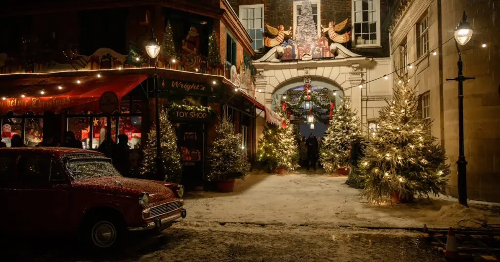 1960s London by night - Wright's Toy Shop in Last Letter From Your Lover (Image: James Merifield)