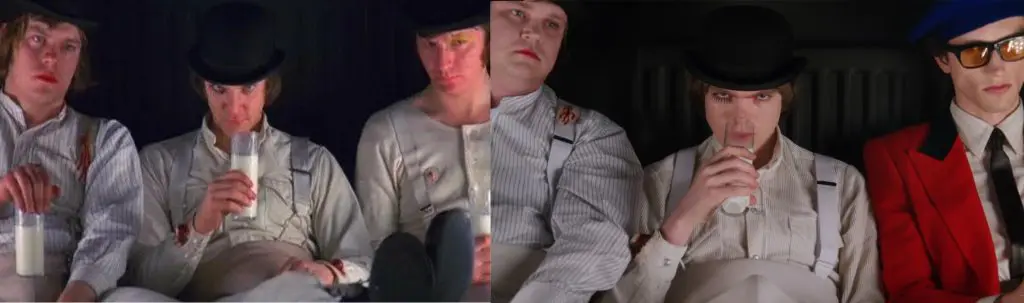 kubrick gucci film -ad-alex-droogs-milk-comp