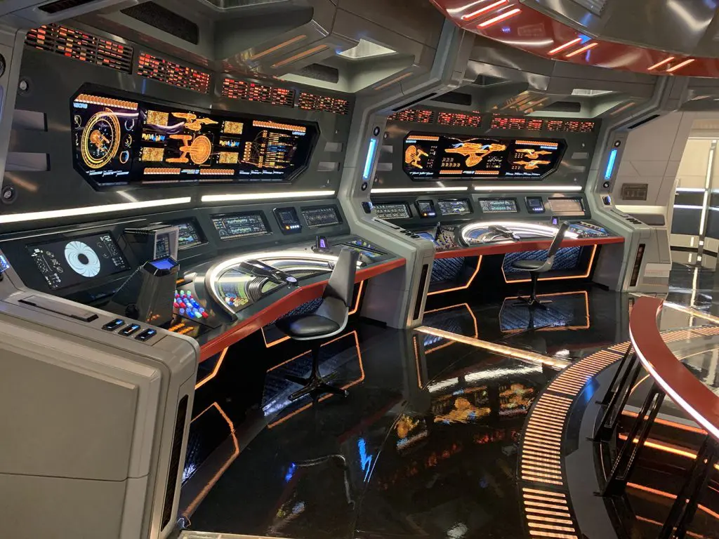 The Science and Comms area on the Enterprise Bridge in Star Trek: Strange New Worlds.