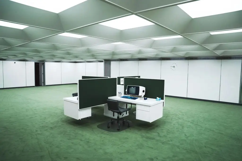 Severance production design, set decoration, film sets, furniture and decor