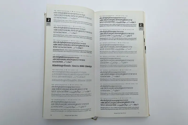 Metro Linotype Collection, Typeface Book, used, good condition.