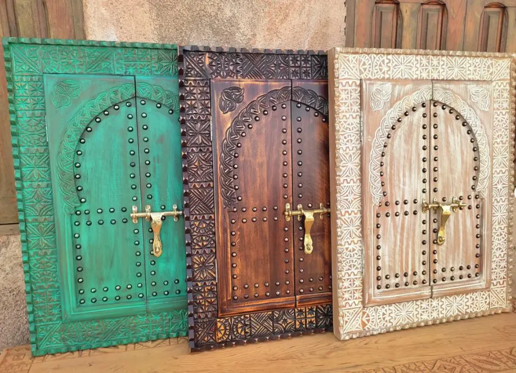 Decorative Hand Carved Moroccan Door