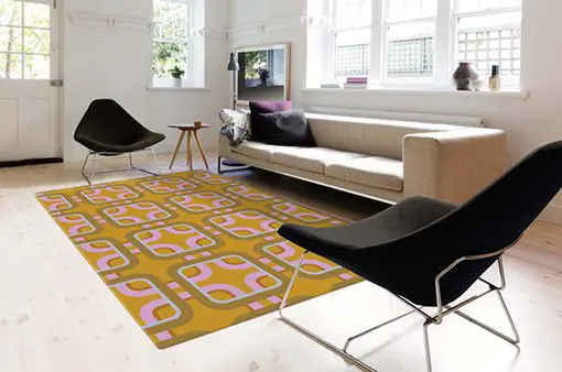 gold room rug the shining carpet in situ